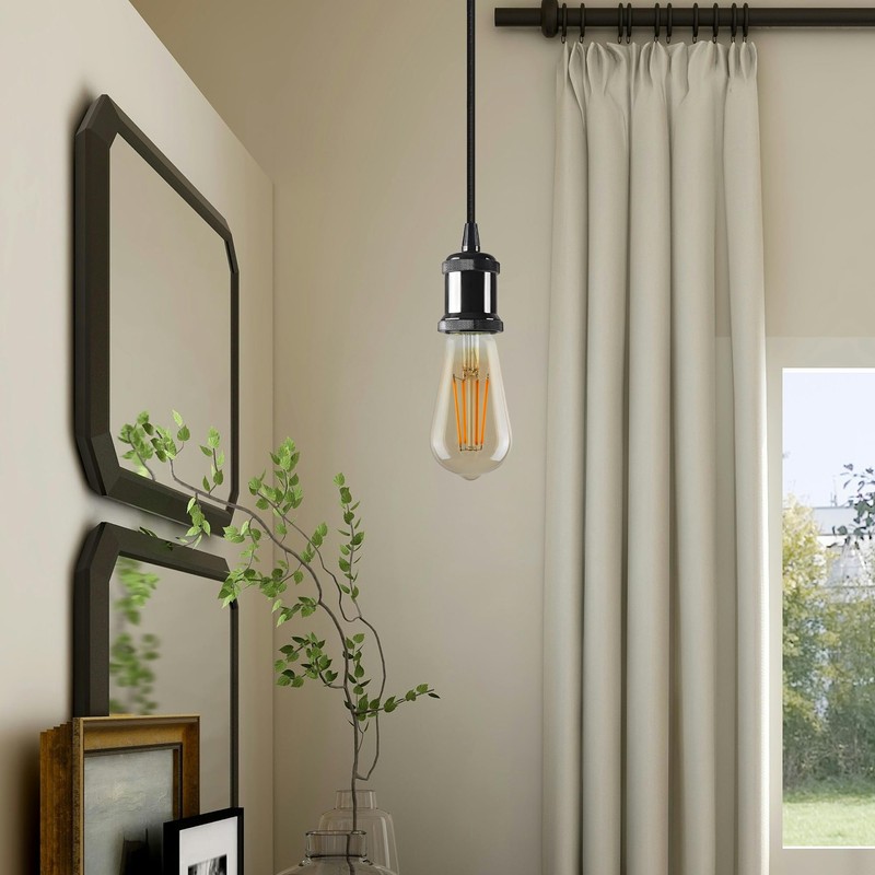 LEDSone Vintage Pendant Light Fitting Modern Retro Industrial Style E27