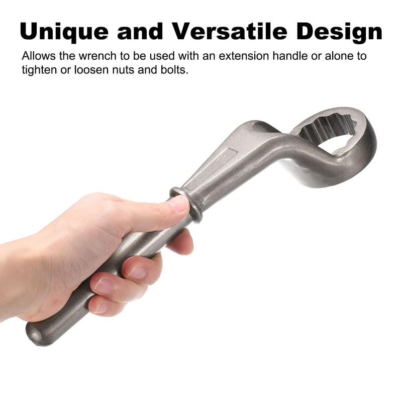 sourcing map Offset Box End Tubular Handle Wrench 1-5/16" CR-V