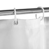 Solid Fabric Shower Curtain Liner with Hooks for Bathroom, Extra