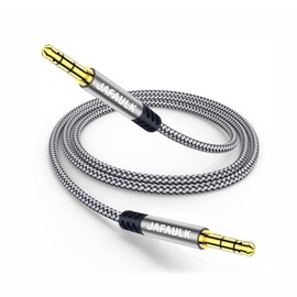 3.5mm Audio Cable Aux Cord 3.5mm Male to Male Nylon Braided Headphone Jack Cable Audio Auxiliary Input Adapter for Car, Headphones, Home Stereos, Speaker, Phone(7.5FT)