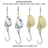 Fish Rig Small Premium Spinners and Spoons - 8pcs Barbless