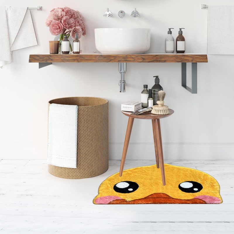 Animal Bath Mat Cute Shower Rugs Non-Slip Bath Rug Kawaii