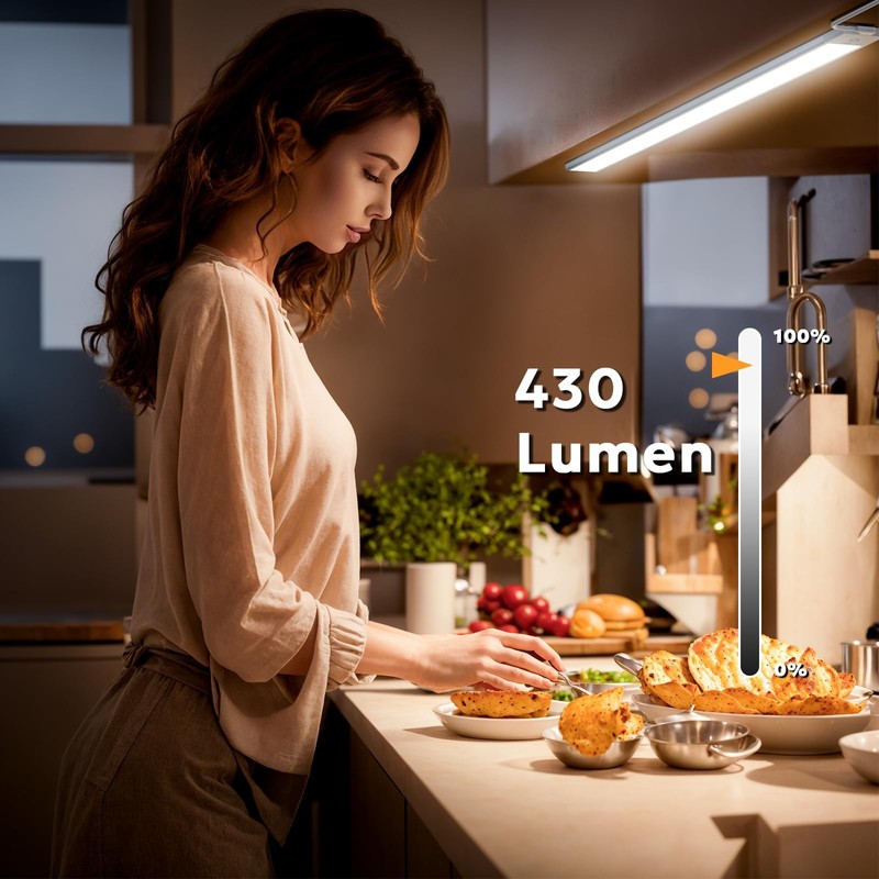 MYPLUS 24" Under Cabinet Lights, 5 Color Temps Under Counter