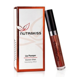 Nutrakiss Lip Plumper "Chestnut" - Natural Lip Booster with Niacin (Vitamin B3) I Liquid Lipstick I Lip Plumper I Lipstick for Full Lips I Made in Germany I 5 ml