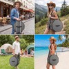 Zynaxir Hat Boxes with Lids, Hat Storage Box for Travel,