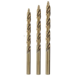 Drill America 3 Piece Cobalt Stepped Point Drill Bit Set (3/6", 1/4", 5/16"), GSC Series ZMPOUGSC3