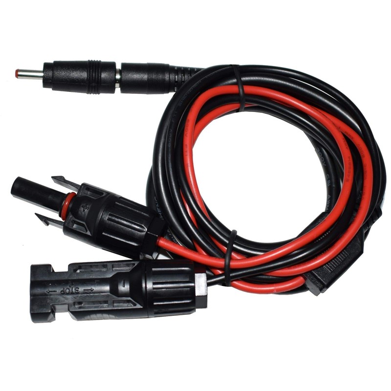 Solar Panel Connectors Work with MC4 to DC Extension Cable