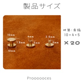 20pcs Chicago Screws 10x4x5mm Brass Screw Concho Bag Belt Bottom Rivet Studs Parts Rivet Studs Screw Type Leather Craft DIY Handmade Parts