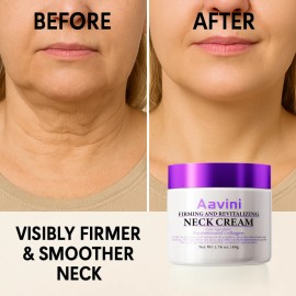 Crema de cuello Aavini 50 g - Suero péptido reafirmante, antiarrugas e iluminador