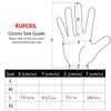 RUFCRIL Work Gloves, Latex Crinkle Coated, Slip-Resistant, Grey, Large, Ambidextrous,
