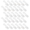 Unlorspy 30pcs White Plastic Garden Flag Clips, Adjustable Anti-Wind Rubber