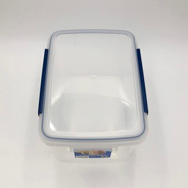 アスベル 収納 持ち上げやすいロック キッチンボックス 中身が見える 9.8L クリア 積み重ね可能 A7539