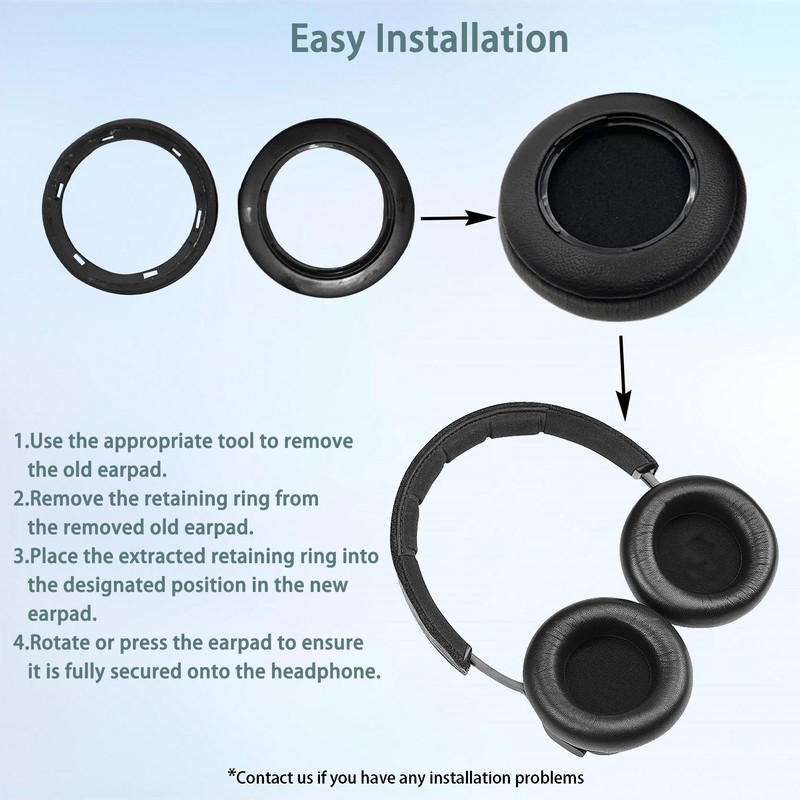 H6 Ear Pads, HAIZEEN Ear Pads Compatible with B&O BeoPlay