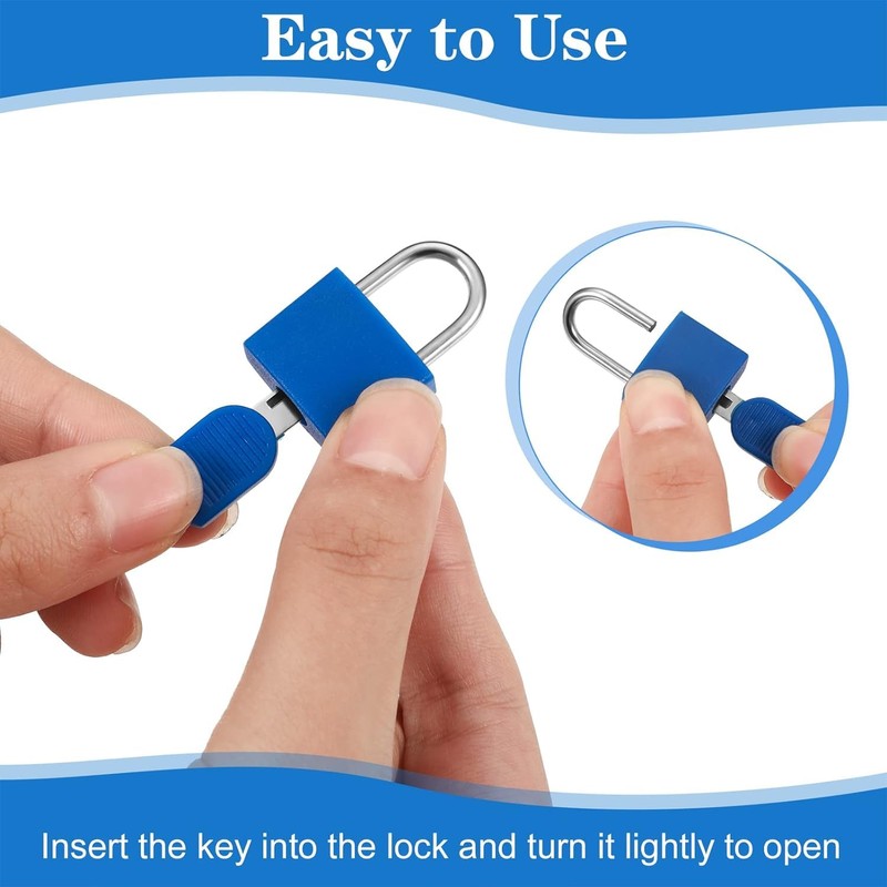 Suitcase Locks Padlocks, Small Luggage Locks with Keys with Outdoor