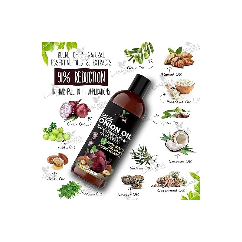 Generic Organic Onion Hair Growth Oil | Controls Hair Loss,