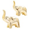 JIMBON A Pair Gold Elephant Statue Home Decor,Modern Style Figurines,Sculpture