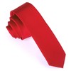DR. ANISON Red Skinny Tie Men Women 2" (5CM) Slim