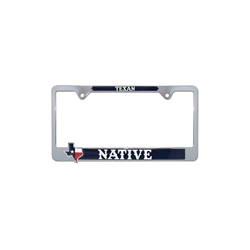 Texas Native Metal License Plate Frame