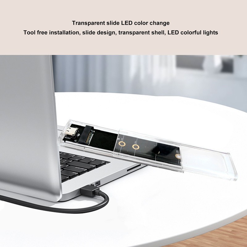 M.2 Nvme PCIE NGFF for SATA External Portable Enclosure Case