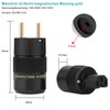 1 Pair HiFi Schuko Plug AC 16A 250V Power Cable