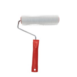 Aeration roller., white/red