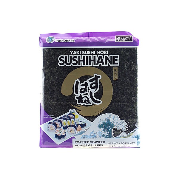 Takaokaya Sushihane (Roasted Seaweed Sheets) - 0.75oz (3 packs)