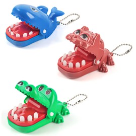 TIVUNORON Toy Crocodile Teeth, Pack of 3 Fun Toy Crocodile Teeth, Crocodile Game for Children, Small Croco Doc Game, Mini Croco Game for Family Party Skill Toy