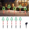 Christmas Tree Outline Solar Lights 5 Pack, 17’’ Cute Size