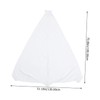 KICHOUSE 2pcs Speaker Stand Covers White Reusable Speaker Holder Stage