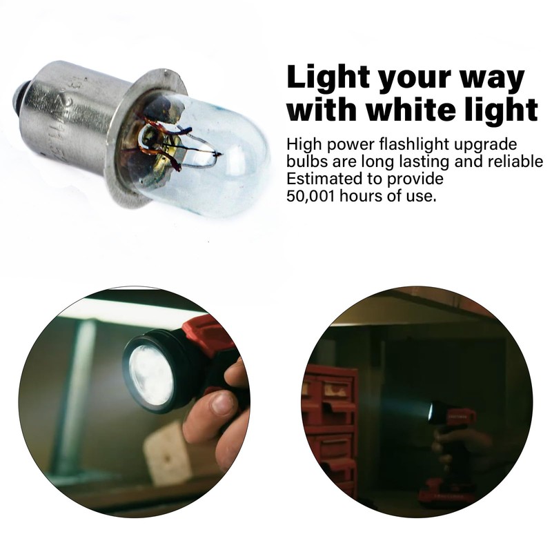 Ameri 19.2 VOLT Flashlight/Worklight Replacement XENON Bulbs 19v for CRAFTSMAN(8pack)