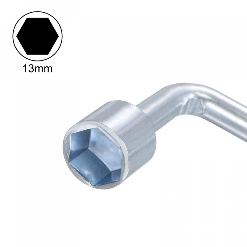 sourcing map 13mm Metric L Shaped Angled Open Hex 6