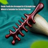 Handmade Handheld Head Massage Comb,Rosewood Wide Tooth Hair Massage Comb,Massager