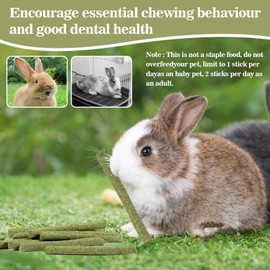 Sukh 300g Rabbit Toys - Natural Timothy Hay Sticks, Apple Stick and Sweet Bamboo Sticks Rabbit Treats Teeth Grinding Bunny Toys Sets for Rabbits, Squirrels, Guinea Pigs, Chinchilla