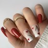 Valentine's Day Press on Nails Medium Square Fake Nails with