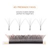Lunamoon 4D W Eyelash Extensions, Eyelash Extension, Pre-Fanned Eyelashes, Premade