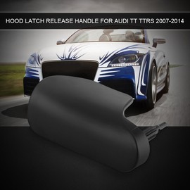 Aramox Hood Bonnet Release Handle, Car Hood Bonnet Release Lever Handle Cover for TTRS 2007-2014 Fit for Left Hand Driver Side Car