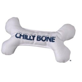 Freezable Dog Bone Shaped Toy for Dental Health Strong Teeth Gums Vanilla Scent (Small - 5 Inch Bone Toy)
