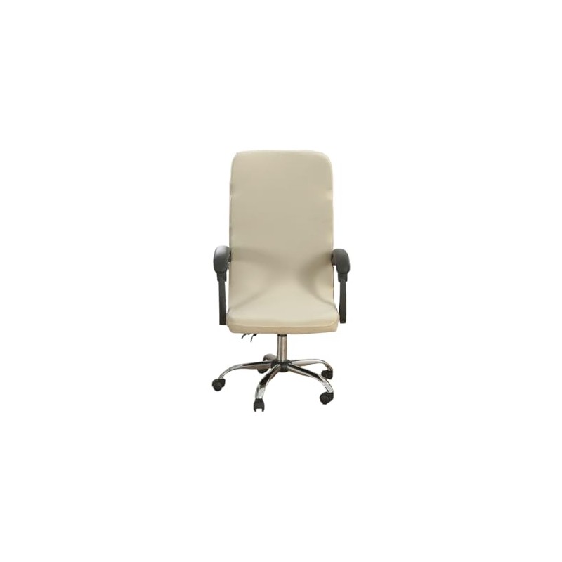 Hyper Cover 1-Piece Office Chair Cover (Pearl, Large) - Stretchable