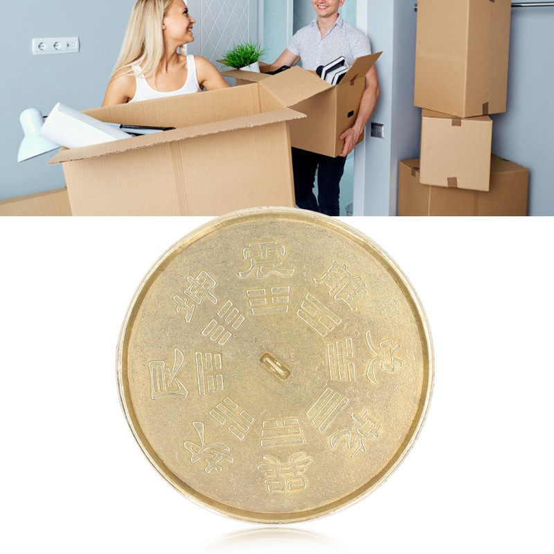 Feng Shui Brass Concave Bagua Mirror Good Luck Anti Rust