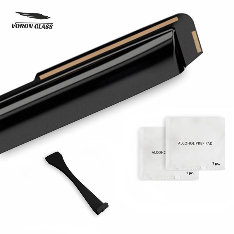 Voron Glass in-Channel Extra Durable Rain Guards for Trucks Dodge
