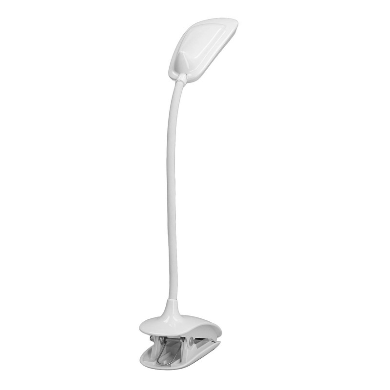 Clip Light USB Rechargeable 3 Speed Touch Foldable Flexible Gooseneck