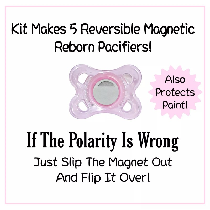 Reversible Magnetic Reborn Pacifier Making Kit! DIY (Makes 5 Pacis)