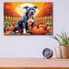 Epic Art 'Pumpkin Patch Pittie' by Dean Russo Acrylic Glass