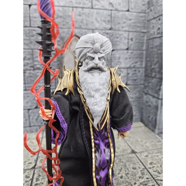 Custom 3d Sultan Wizard Headsculpt For Mythic Legions 1/12 Scale