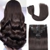 Tebelove Clip in Hair Extensions Real Human Hair 3.9oz/110g Clip