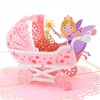 Fassory 3D Pop-up New Baby Greeting Card, Baby Shower Card,
