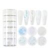 6 Boxes Winter Snowflake Nail Art Glitter Sequins 3D Holographic