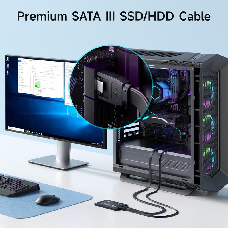 Cable Matters Cable Matters 3-Pack SATA Cable for SSD -