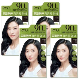 Ryo Scalp Comfortable Black Bean Dye 3.0 Soft Black 120g 4pcs / 려 두피편한 검은콩 염색 3.0 소프트블랙 120g 4개