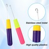 2 Packs Latch Hook Crochet Needle Latch Hook Tool, Latch